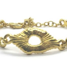 PULSERA CICLON BAÑADO EN ORO